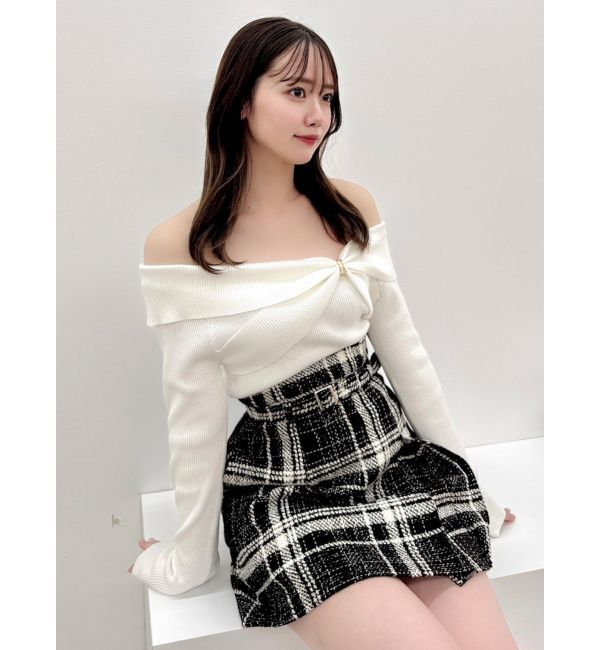 dazzlin「ツイストパーツニットトップス」|ニット・セーター|