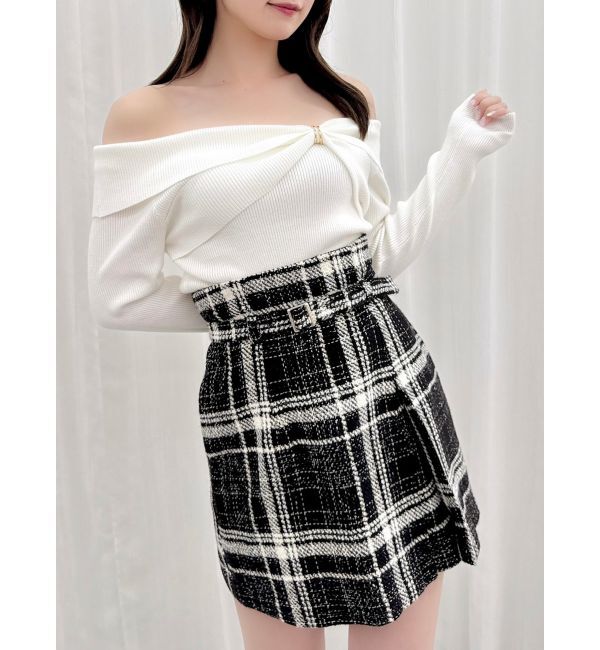 dazzlin「ツイストパーツニットトップス」|ニット・セーター|