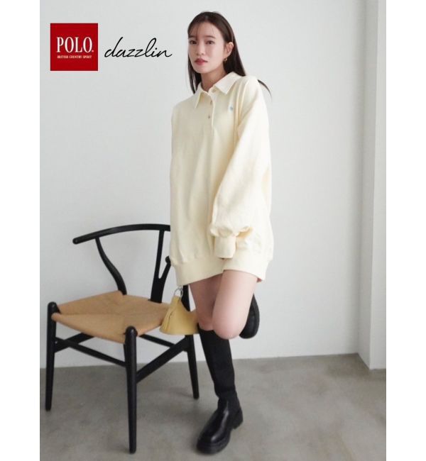 dazzlin「【POLO BCS コラボ】ポロカラーオーバーサイズスウェット」|スウェット・ジャージ|
