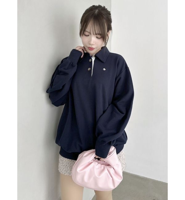 dazzlin「【POLO BCS コラボ】ポロカラーオーバーサイズスウェット」|スウェット・ジャージ|