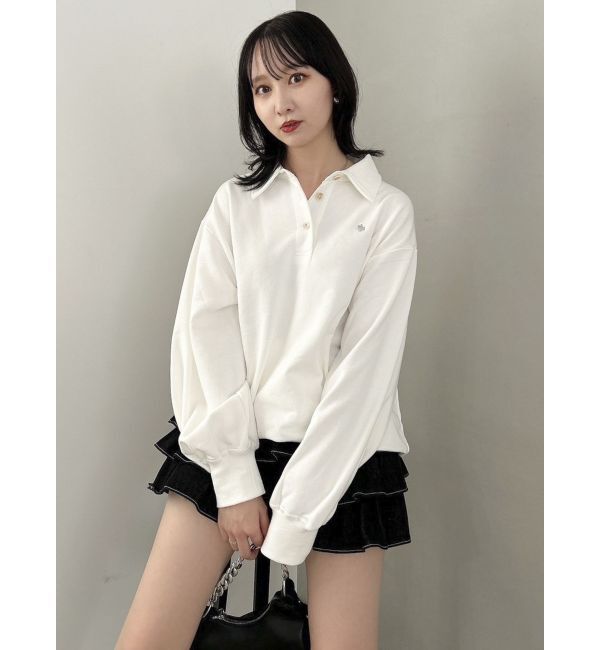 dazzlin「【POLO BCS コラボ】ポロカラーオーバーサイズスウェット」|スウェット・ジャージ|