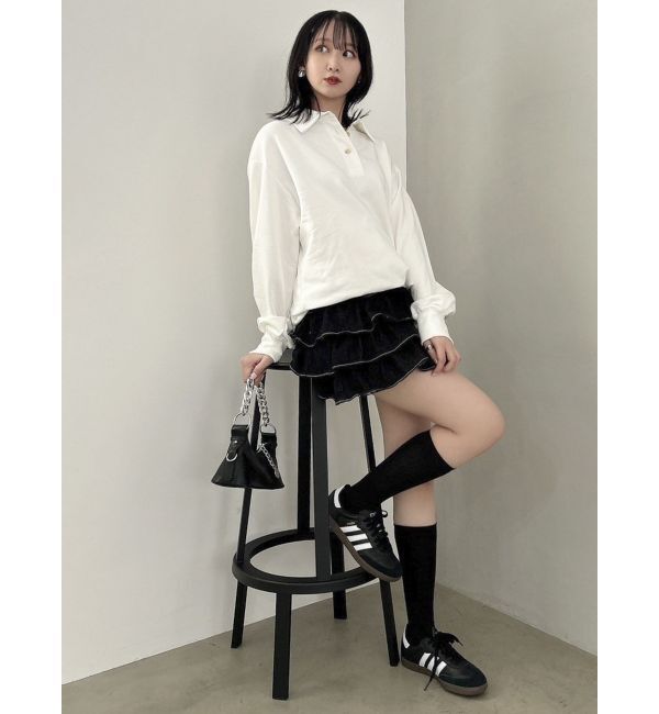 dazzlin「【POLO BCS コラボ】ポロカラーオーバーサイズスウェット」|スウェット・ジャージ|