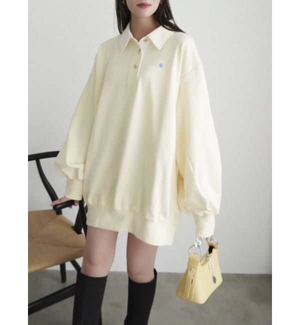 dazzlin「【POLO BCS コラボ】ポロカラーオーバーサイズスウェット」|スウェット・ジャージ|