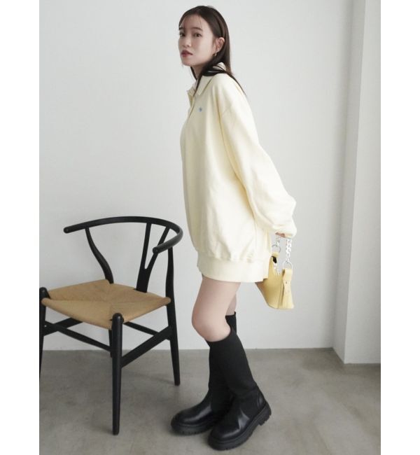 dazzlin「【POLO BCS コラボ】ポロカラーオーバーサイズスウェット」|スウェット・ジャージ|