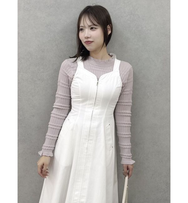 dazzlin「ステッチジャンスカ」|ジャンパースカート|