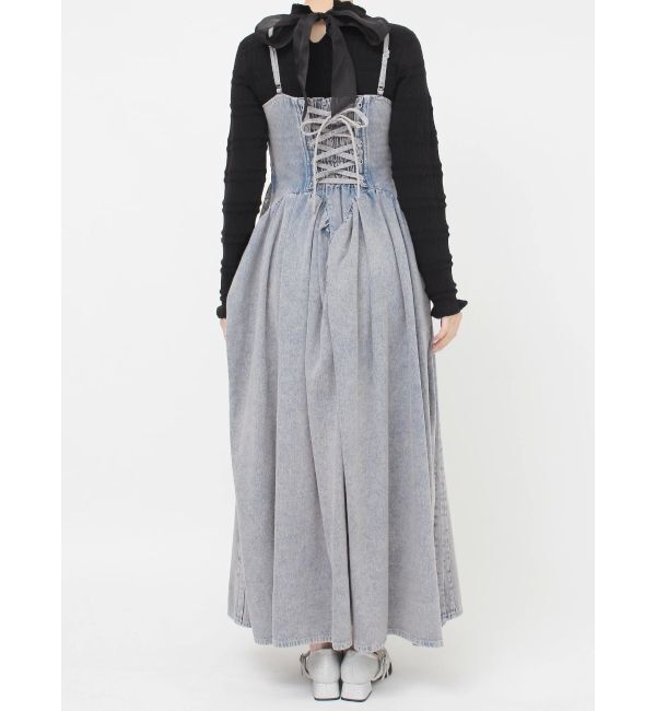 dazzlin「デニムベルトギャザーキャミワンピース」|ワンピース|