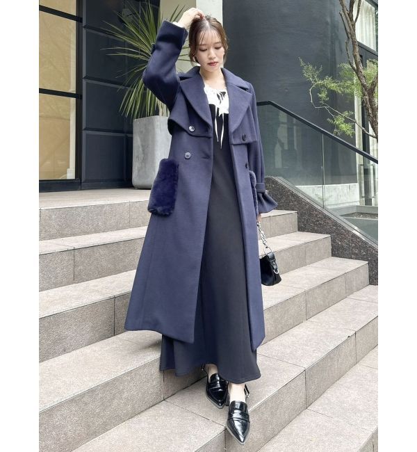 dazzlin「ポケファートレンチコート」|トレンチコート|