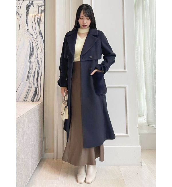 dazzlin「ポケファートレンチコート」|トレンチコート|