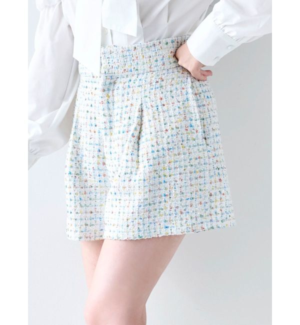 dazzlin「【セットアップ対応】ツイードタックショートパンツ」|その他|