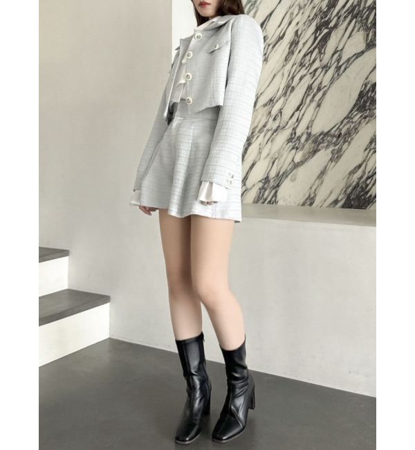 dazzlin「【セットアップ対応】ツイードタックショートパンツ」|その他|