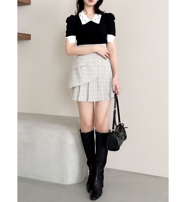 dazzlin「レイヤードプリーツミニスカート」|スカート|