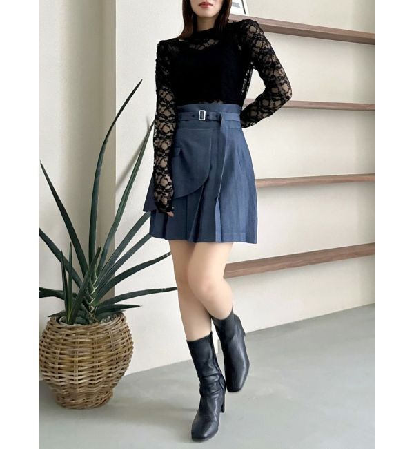 dazzlin「レイヤードプリーツミニスカート」|スカート|