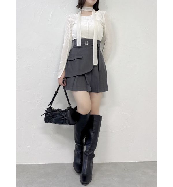 dazzlin「レイヤードプリーツミニスカート」|スカート|