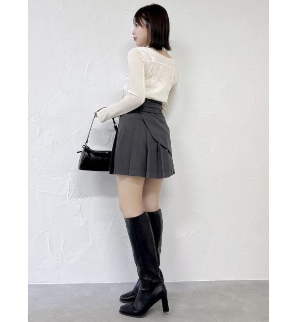 dazzlin「レイヤードプリーツミニスカート」|スカート|