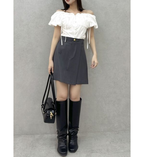 dazzlin「【セットアップ対応】レイヤーハイウエストミニスカート」|スカート|