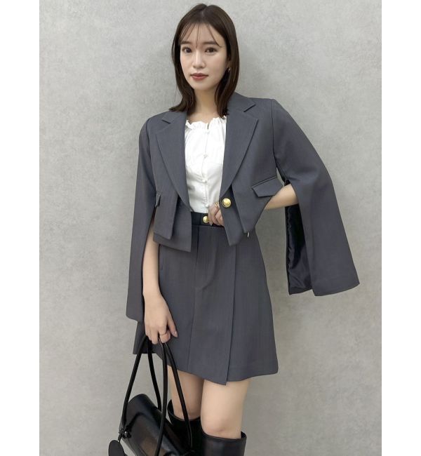 dazzlin「【セットアップ対応】レイヤーハイウエストミニスカート」|スカート|