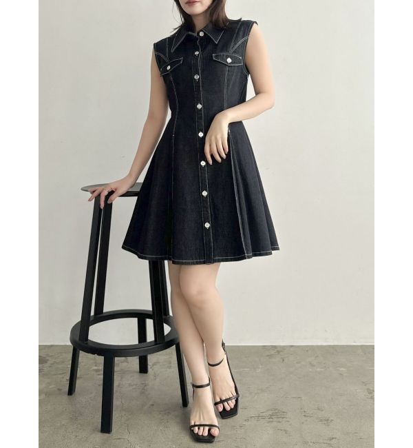 dazzlin「スイッチングタックミニワンピース」|ワンピース|