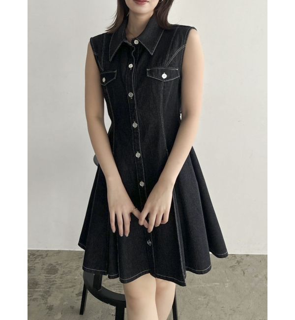 dazzlin「スイッチングタックミニワンピース」|ワンピース|