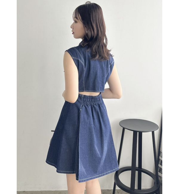 dazzlin「スイッチングタックミニワンピース」|ワンピース|