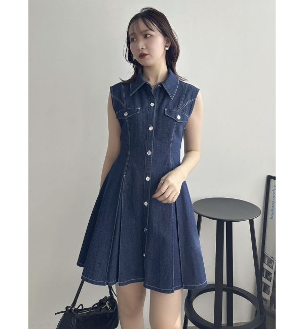 dazzlin「スイッチングタックミニワンピース」|ワンピース|