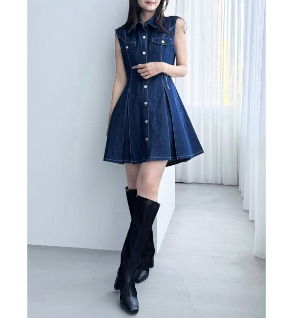 dazzlin「スイッチングタックミニワンピース」|ワンピース|