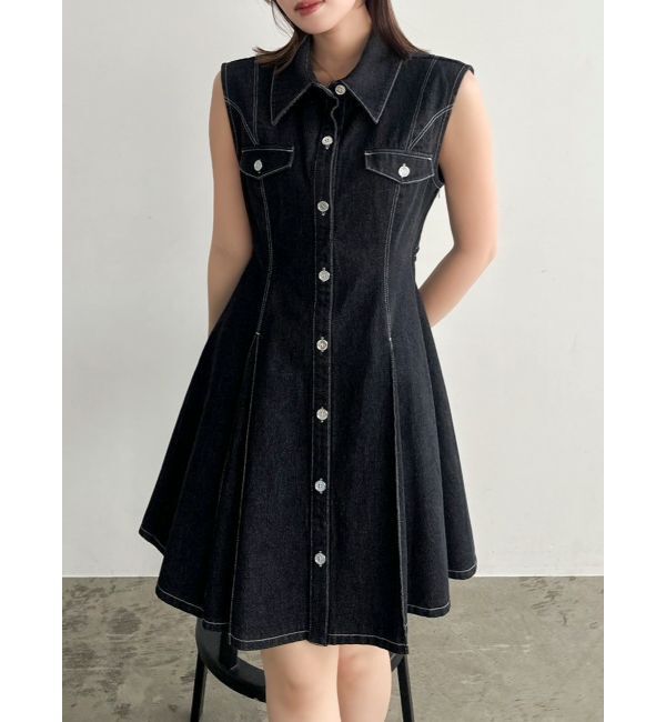 dazzlin「スイッチングタックミニワンピース」|ワンピース|