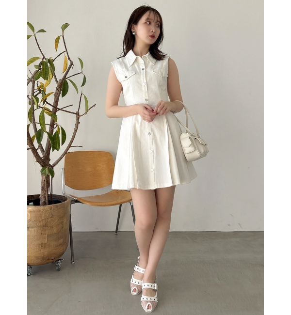 dazzlin「スイッチングタックミニワンピース」|ワンピース|