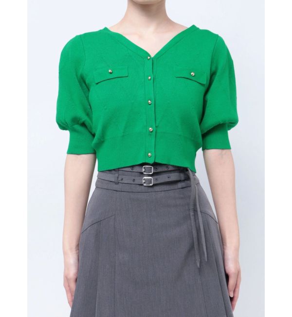 dazzlin「半袖マリンカーデトップス」|カーディガン|