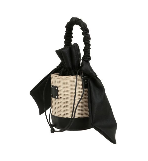 dazzlin「リボンハンドルカゴバッグ」|かごバッグ|
