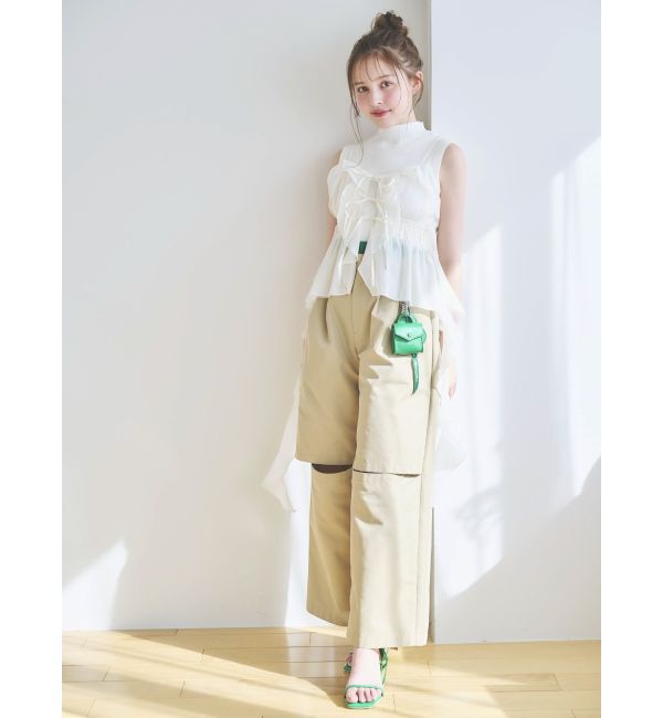 dazzlin「2WAYフルイドペプラムビスチェ」|キャミソール|