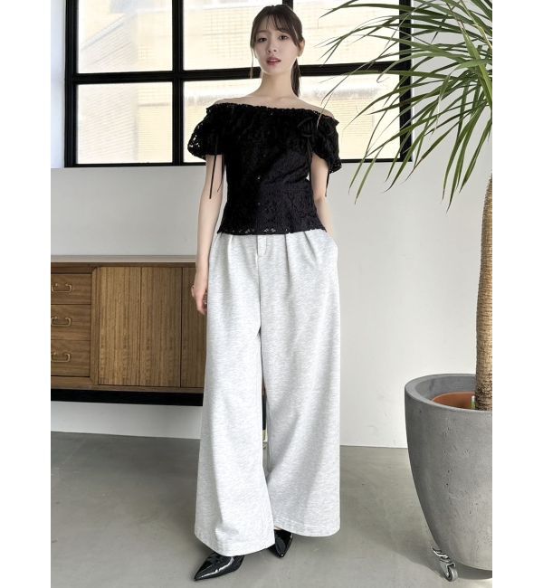 dazzlin「2WAYバルーンスリーブコットンレースブラウス」|シャツ・ブラウス|