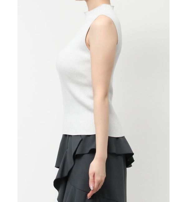 dazzlin「コンパクトノースリラメニットトップス」|ニット・セーター|