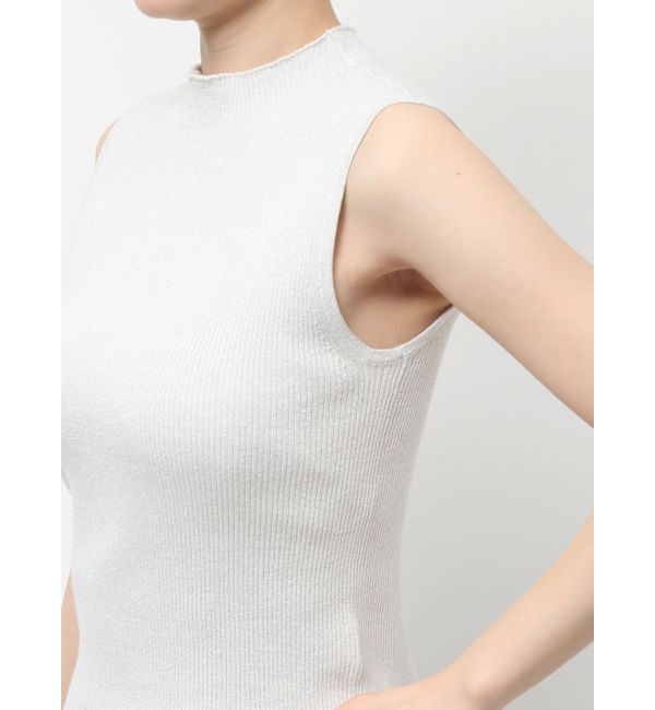 dazzlin「コンパクトノースリラメニットトップス」|ニット・セーター|