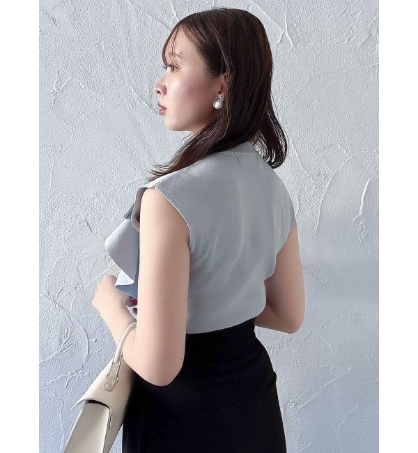 dazzlin「ビッグラッフルタイニット」|ニット・セーター|