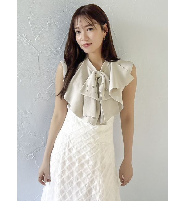 dazzlin「ビッグラッフルタイニット」|ニット・セーター|