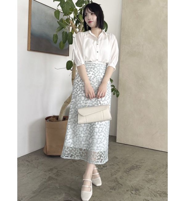 dazzlin「【藤井サチコラボ】マーガレットフラワータイトスカート」|スカート|