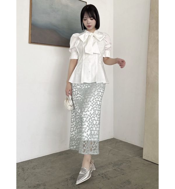 dazzlin「【藤井サチコラボ】マーガレットフラワータイトスカート」|スカート|