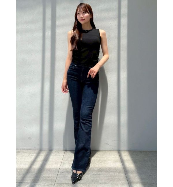 dazzlin「【吉田朱里】メイクアップフレアデニムパンツ」|デニム|