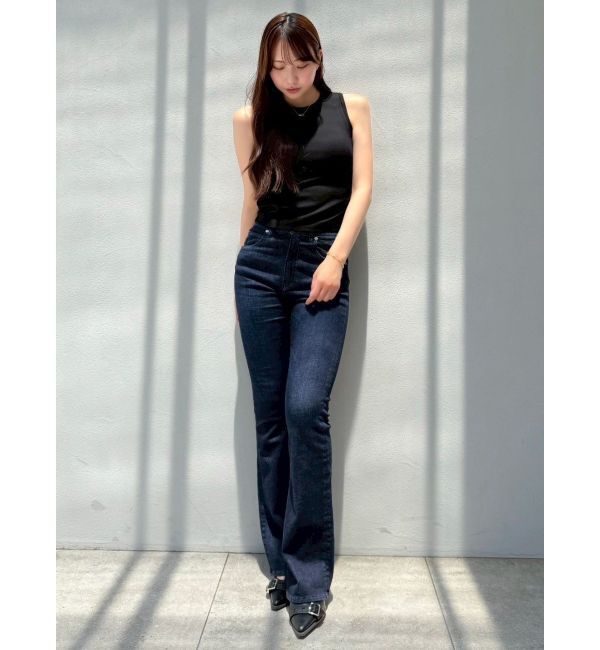 dazzlin「【吉田朱里】メイクアップフレアデニムパンツ」|デニム|