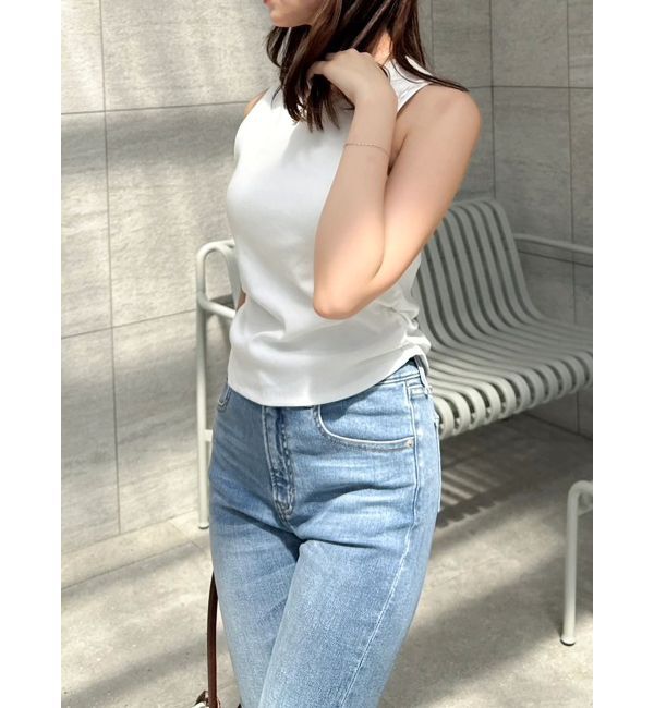 dazzlin「【吉田朱里】メイクアップフレアデニムパンツ」|デニム|