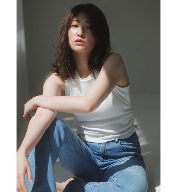 dazzlin「【吉田朱里】メイクアップフレアデニムパンツ」|デニム|