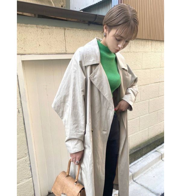 EMODA「ミニマルケープトレンチコート」|トレンチコート|