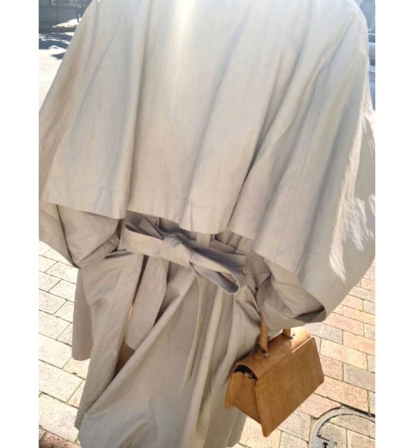 EMODA「ミニマルケープトレンチコート」|トレンチコート|