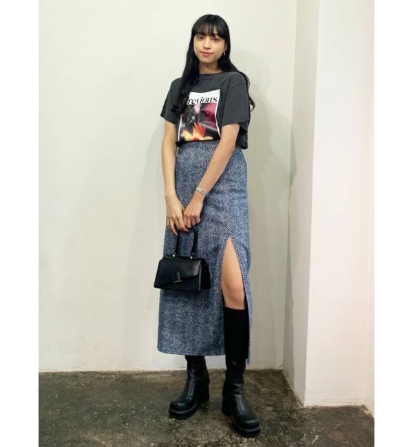 EMODA「【WEB限定】スリットマキシスカート」|スカート|