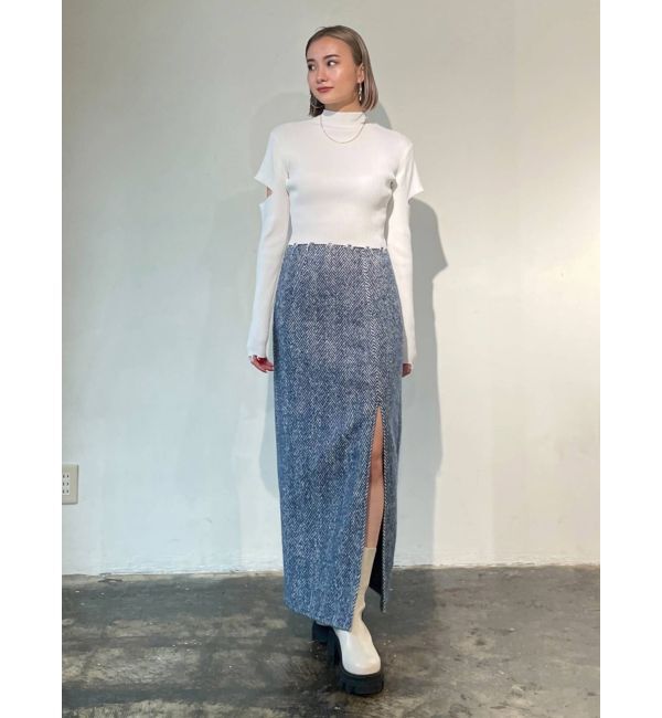 EMODA「【WEB限定】スリットマキシスカート」|スカート|