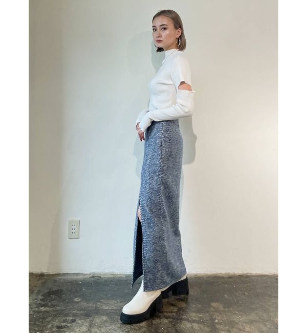 EMODA「【WEB限定】スリットマキシスカート」|スカート|