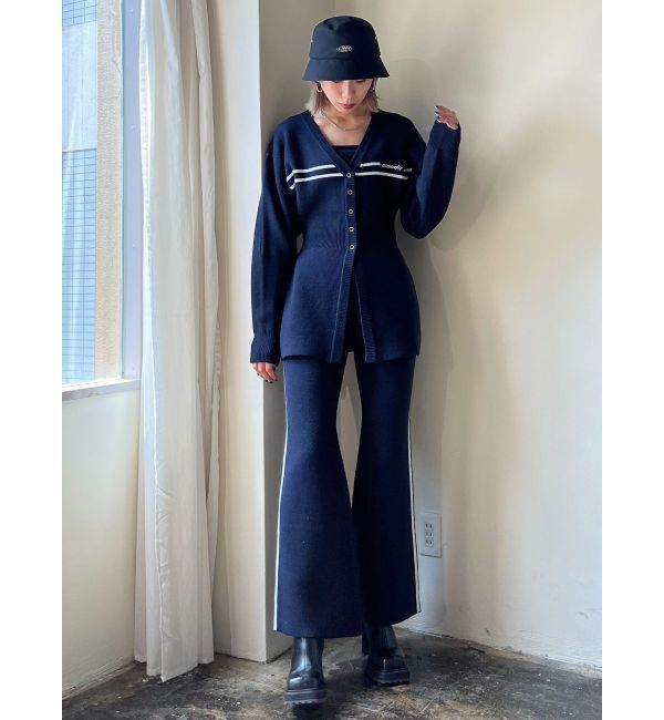 EMODA「チューズラインロゴカーディガン」|カーディガン|