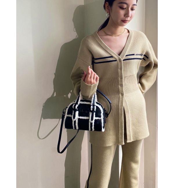 EMODA「チューズラインロゴカーディガン」|カーディガン|