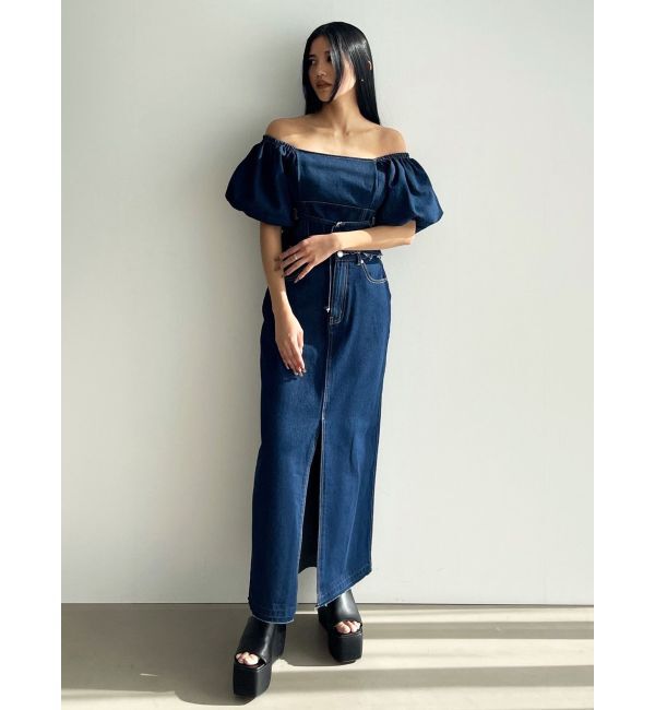 EMODA「デニムオフショルダートップ」|Tシャツ・カットソー|