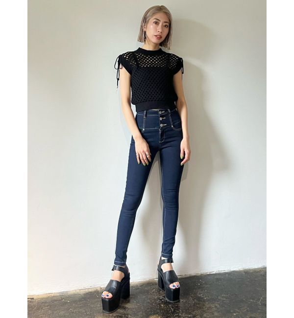 EMODA「【ELDER】NUDEハイウエストデニム」|デニム|